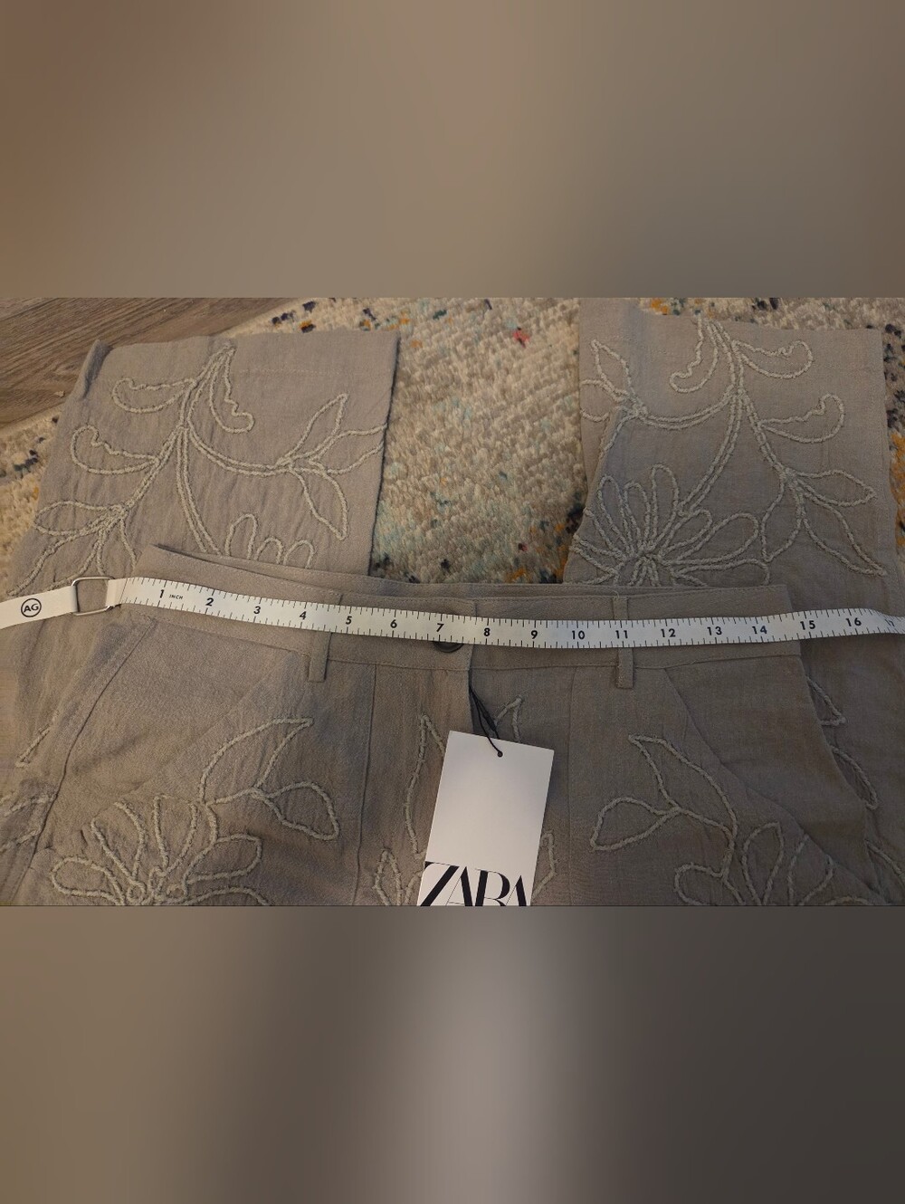 Zara Grey-Beige Women’s Pants - Picture 5 of 8
